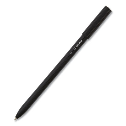 Ballpoint Pen, Stick, Medium 1 Mm, Black Ink, Black Barrel, 60/pack