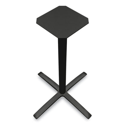 Between Standing-height X-base For 42" Table Tops, 32.68w X 41.12h, Black