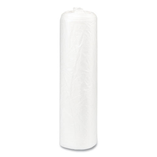 High-density Commercial Can Liners, 56 Gal, 22 Mic, 43" X 48", Natural, 25 Bags/roll, 8 Interleaved Rolls/carton