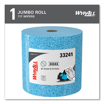 Oil, Grease And Ink Cloths, Jumbo Roll, 9.8 X 12.2, Blue, 717/roll