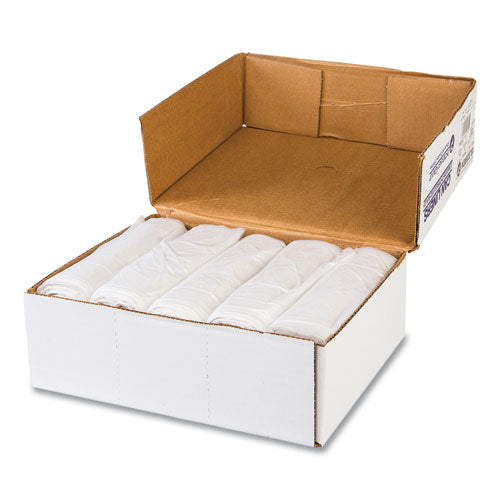 Draw-tuff Institutional Draw-tape Can Liners, 23 Gal, 1 Mil, 38" X 28.5", Natural, 25 Bags/roll, 6 Rolls/carton