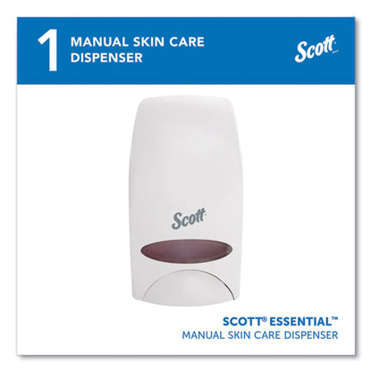 Essential Manual Skin Care Dispenser, 1,000 Ml, 5 X 5.25 X 8.38, White