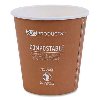 World Art Renewable And Compostable Hot Cups, 10 Oz, 50/pack, 20 Packs/carton