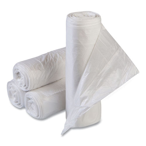 High-density Commercial Can Liners Value Pack, 55 Gal, 11 Mic, 36" X 58", Clear, 25 Bags/roll, 8 Interleaved Rolls/carton