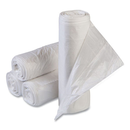 High-density Commercial Can Liners Value Pack, 55 Gal, 11 Mic, 36" X 58", Clear, 25 Bags/roll, 8 Interleaved Rolls/carton