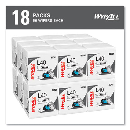 L40 Towels, 1/4 Fold, 12.5 X 12, White, 56/box, 18 Packs/carton