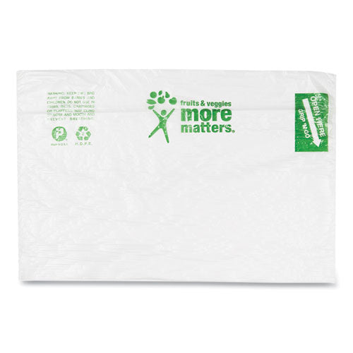 Produce Bags, 9 Microns, 10" X 15", Clear, 1,400 Bags/roll, 4 Rolls/carton