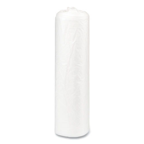 High-density Commercial Can Liners, 30 Gal, 8 Mic, 30" X 37", Clear, 25 Bags/roll, 20 Interleaved Rolls/carton