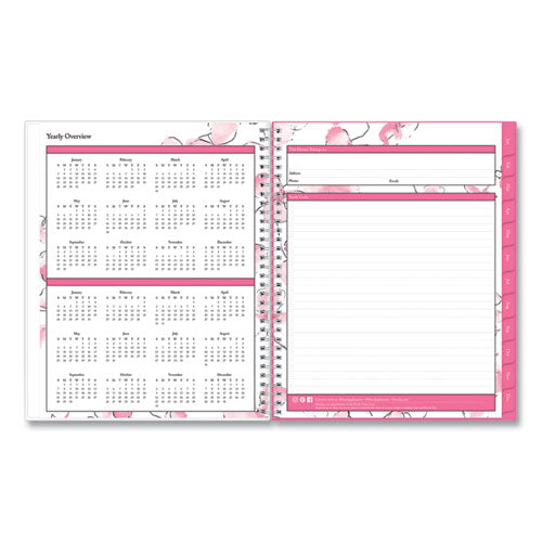 Breast Cancer Awareness Create-your-own Cover Weekly/monthly Planner, Orchid Artwork, 11 X 8.5, 12-month (jan-dec): 2024