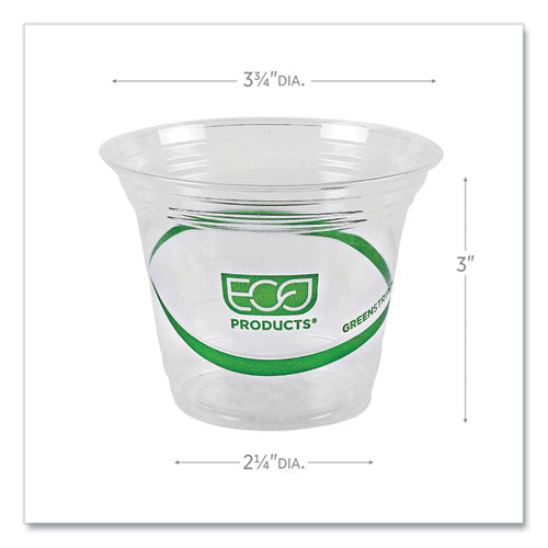 Greenstripe Renewable And Compostable Cold Cups, 9 Oz, Clear, 50/pack, 20 Packs/carton