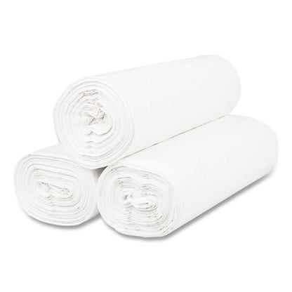 High-density Commercial Can Liners, 55 Gal, 17 Mic, 36" X 60", Clear, 25 Bags/roll, 8 Interleaved Rolls/carton