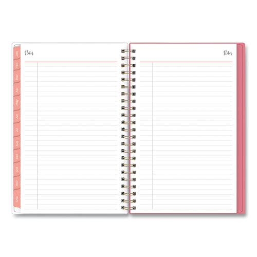 Fly By Frosted Weekly/monthly Planner, Fly By Butterflies Artwork, 8 X 5, Blush/pink Cover, 12-month (jan To Dec): 2024