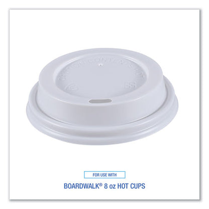 Hot Cup Lids, Fits 8 Oz Hot Cups, White, 50/sleeve, 20 Sleeves/carton