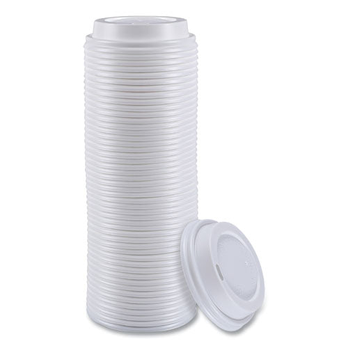 Hot Cup Lids, Fits 8 Oz Hot Cups, White, 50/sleeve, 20 Sleeves/carton