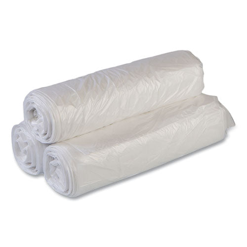 High-density Commercial Can Liners Value Pack, 30 Gal, 11 Mic, 30" X 36", Clear, 25 Bags/roll, 20 Interleaved Rolls/carton