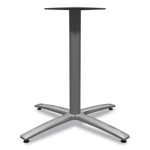 Between Seated-height X-base For 42" Table Tops, 32.68w X 29.57h, Silver