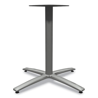 Between Seated-height X-base For 42" Table Tops, 32.68w X 29.57h, Silver