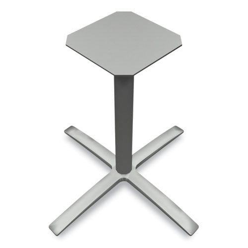 Between Seated-height X-base For 42" Table Tops, 32.68w X 29.57h, Silver