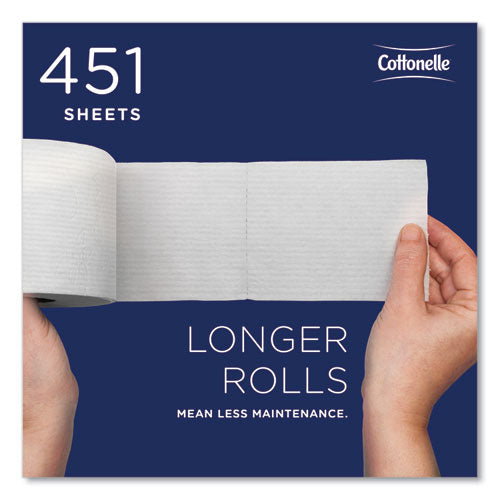 2-ply Bathroom Tissue, Septic Safe, White, 451 Sheets/roll, 20 Rolls/carton