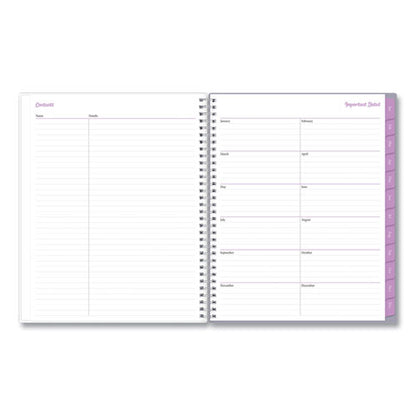 Laila Create-your-own Cover Weekly/monthly Planner, Wildflower Artwork, 11 X 8.5, Purple/blue/pink, 12-month (jan-dec): 2024