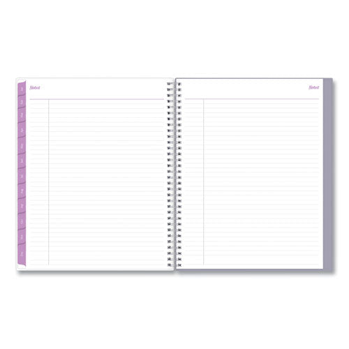 Laila Create-your-own Cover Weekly/monthly Planner, Wildflower Artwork, 11 X 8.5, Purple/blue/pink, 12-month (jan-dec): 2024