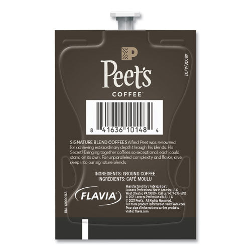 Peet's French Roast Coffee Freshpack, French Roast, 0.35 Oz Pouch, 76/carton