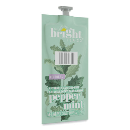 The Bright Tea Co. Peppermint Herbal Tea Freshpack, Peppermint, 0.07 Oz Pouch, 100/carton