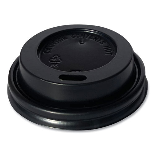 Hot Cup Lids, Fits 4 Oz Cup, Black, 1,000/carton