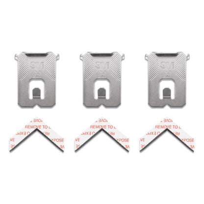 Claw Drywall Picture Hanger, Stainless Steel, 45 Lb Capacity, 3 Hooks And 3 Spot Markers