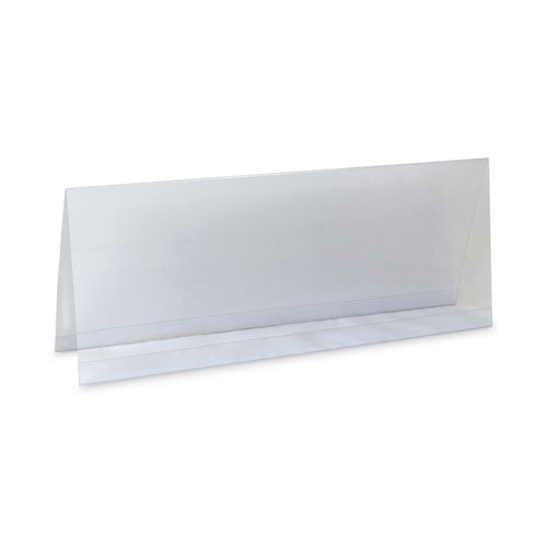 Tent Card Holders, 4.25 X 11.7, Rigid Heavyweight Clear Plastic, 25/box