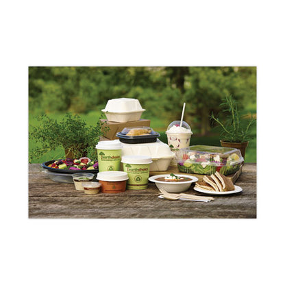 Earthchoice Compostable Soup Cup Lid, For 8-16 Oz Soup Cups, 4" Diameter, White, Sugarcane, 500/carton