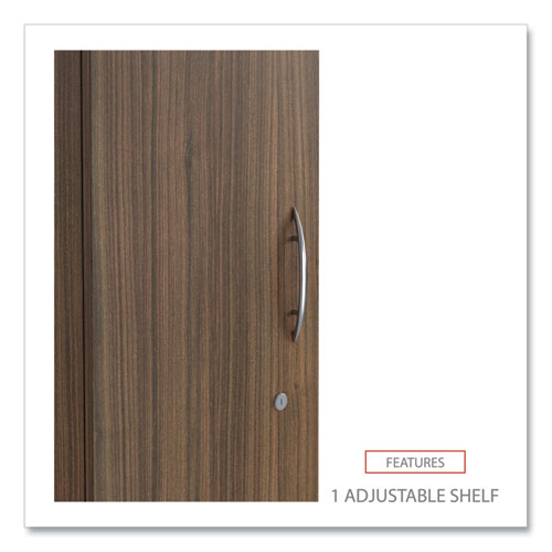 Alera Valencia Series Wardrobe, 11.88w X 22.78d X 65h, Modern Walnut