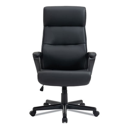 Alera Oxnam Series High-back Task Chair, Supports Up To 275 Lbs, 17.56" To 21.38" Seat Height, Black Seat/back, Black Base