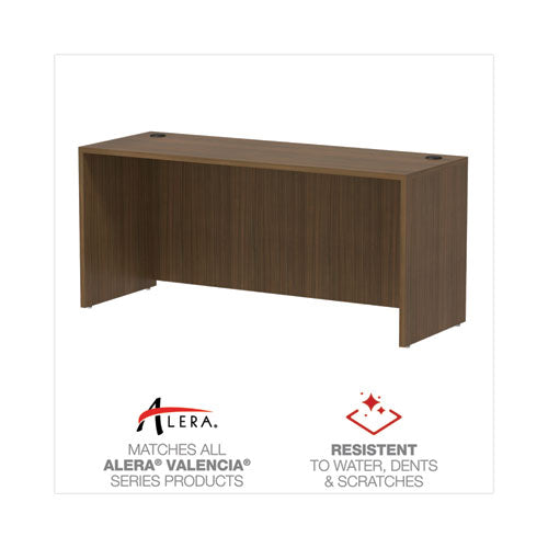 Alera Valencia Series Credenza Shell, 65w X 23.63d X 29.5h, Modern Walnut