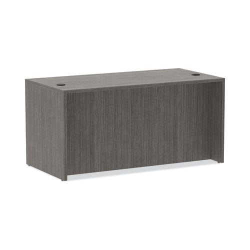 Alera Valencia Series Straight Front Desk Shell, 59.13" X 29.5" X 29.63", Gray