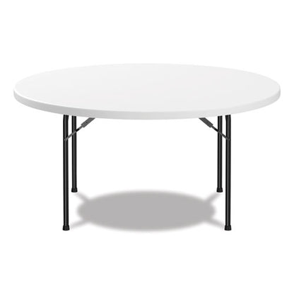 Round Plastic Folding Table, 60" Diameter X 29.25h, White