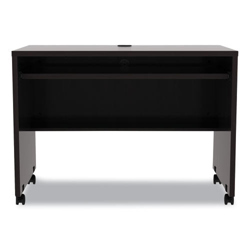 Alera Valencia Series Mobile Workstation Desk, 41.38" X 23.63" X 30", Espresso