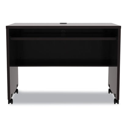 Alera Valencia Series Mobile Workstation Desk, 41.38" X 23.63" X 30", Espresso