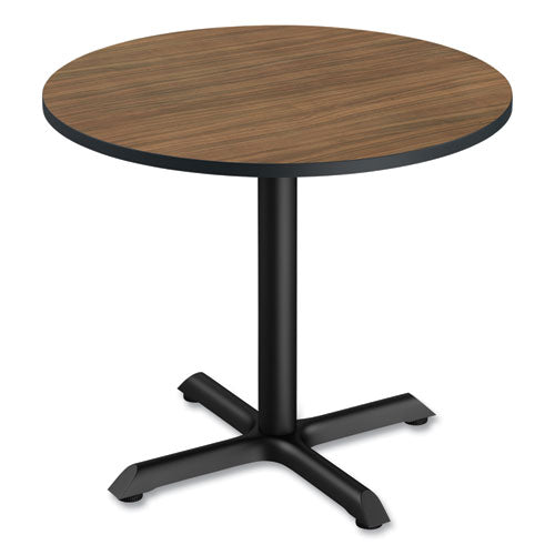 Reversible Laminate Table Top, Round, 35.5" Diameter, Espresso/walnut