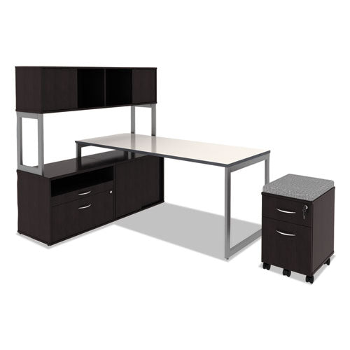 Alera Valencia Series Mobile Pedestal, Left Or Right, 2-drawers: Box/file, Legal/letter, Espresso, 15.88" X 19.13" X 22.88"