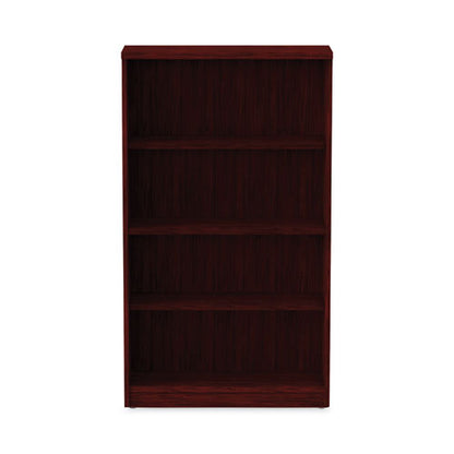 Alera Valencia Series Bookcase, Four-shelf, 31.75w X 14d X 54.88h, Mahogany