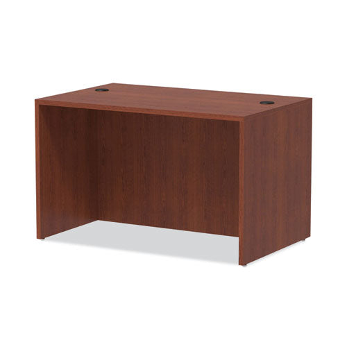 Alera Valencia Series Straight Front Desk Shell, 47.25" X 29.5" X 29.63", Medium Cherry