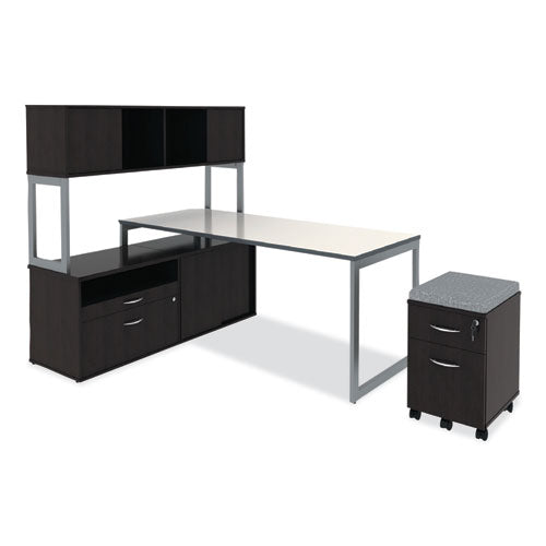 Alera Open Office Low Storage Cab Cred, 29.5w X 19.13d X 22.78h, Espresso