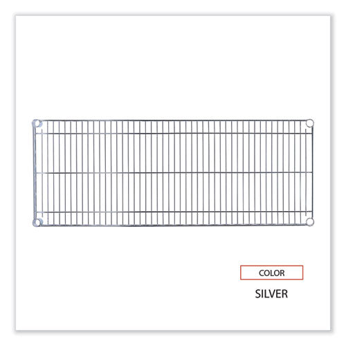 Industrial Wire Shelving Extra Wire Shelves, 48w X 18d, Silver, 2 Shelves/carton