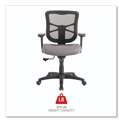 Alera Elusion Series Mesh Mid-back Swivel/tilt Chair, Supports Up To 275 Lb, 17.9" To 21.8" Seat Height, Gray Seat