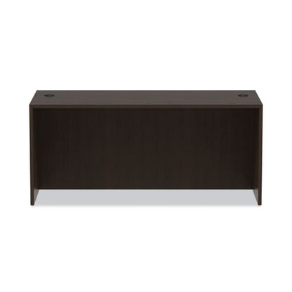 Alera Valencia Series Straight Front Desk Shell, 65" X 29.5" X 29.63", Espresso