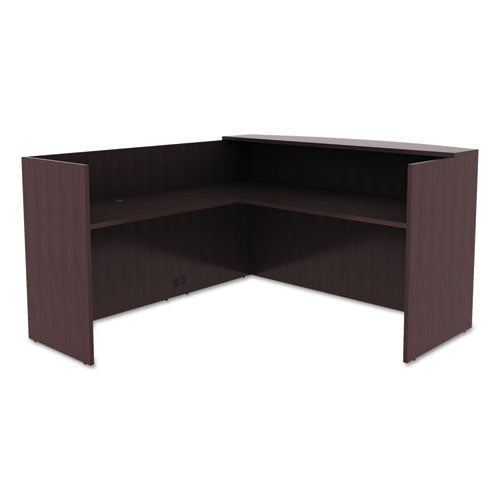 Alera Valencia Reversible Reception Return, 44.13w X 23.63d X 41.5h, Espresso