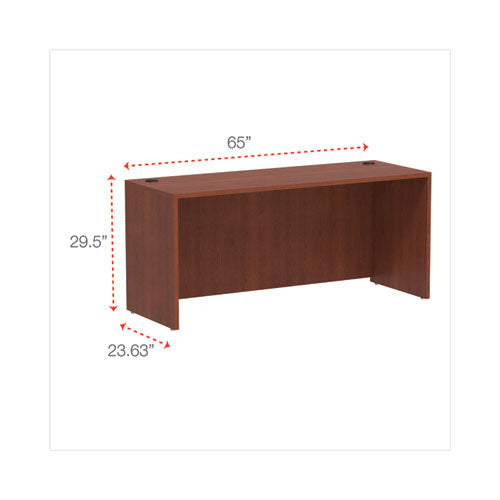 Alera Valencia Series Credenza Shells, 65w X 23.6d X 29.5h, Medium Cherry