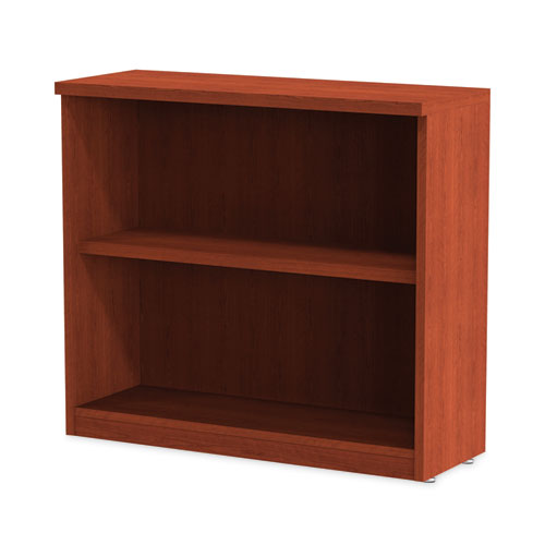 Alera Valencia Series Bookcase, Two-shelf, 31.75w X 14d X 29.5h, Med Cherry