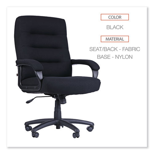 Alera Kesson Series High-back Office Chair, Supports Up To 300 Lb, 19.21" To 22.7" Seat Height, Black